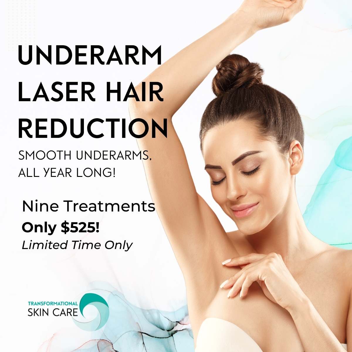 Schedule your appointment for underarm laser hair reduction today.